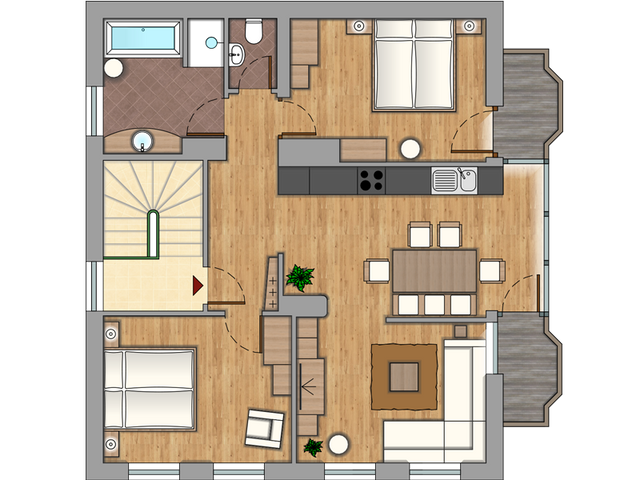 Ferienwohnung Luxus-Apartment Steiner für 4 Person